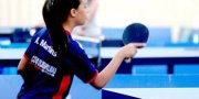 A mesa-tenista Amanda Martins, 11 anos, chegou Ã s oitavas-de-final da competiÃ§Ã£o