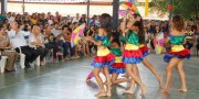 O lanÃ§amento da campanha em Araguatins foi marcado por apresentaÃ§Ãµes artÃ­sticas de alunos da escola