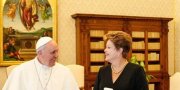 Papa recebeu a presidenta Dilma