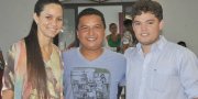 Diretoria da Ambip: Rubia Amorim, vice; Auri Wulange, presidente; e Jader Pinheiro, tesoureiro