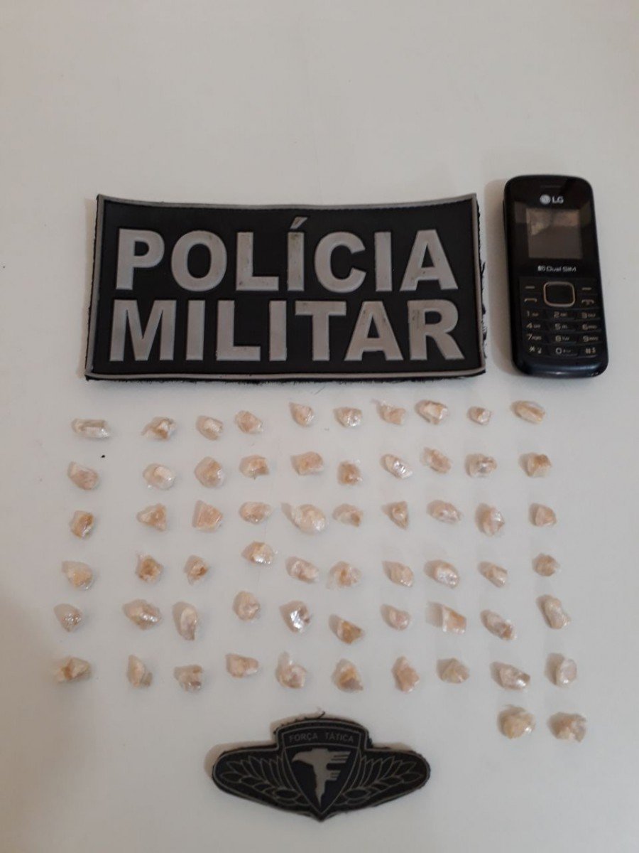Droga apreendida pela PM em Porto Nacional (Foto: DivulgaÃ§Ã£o PMTO)