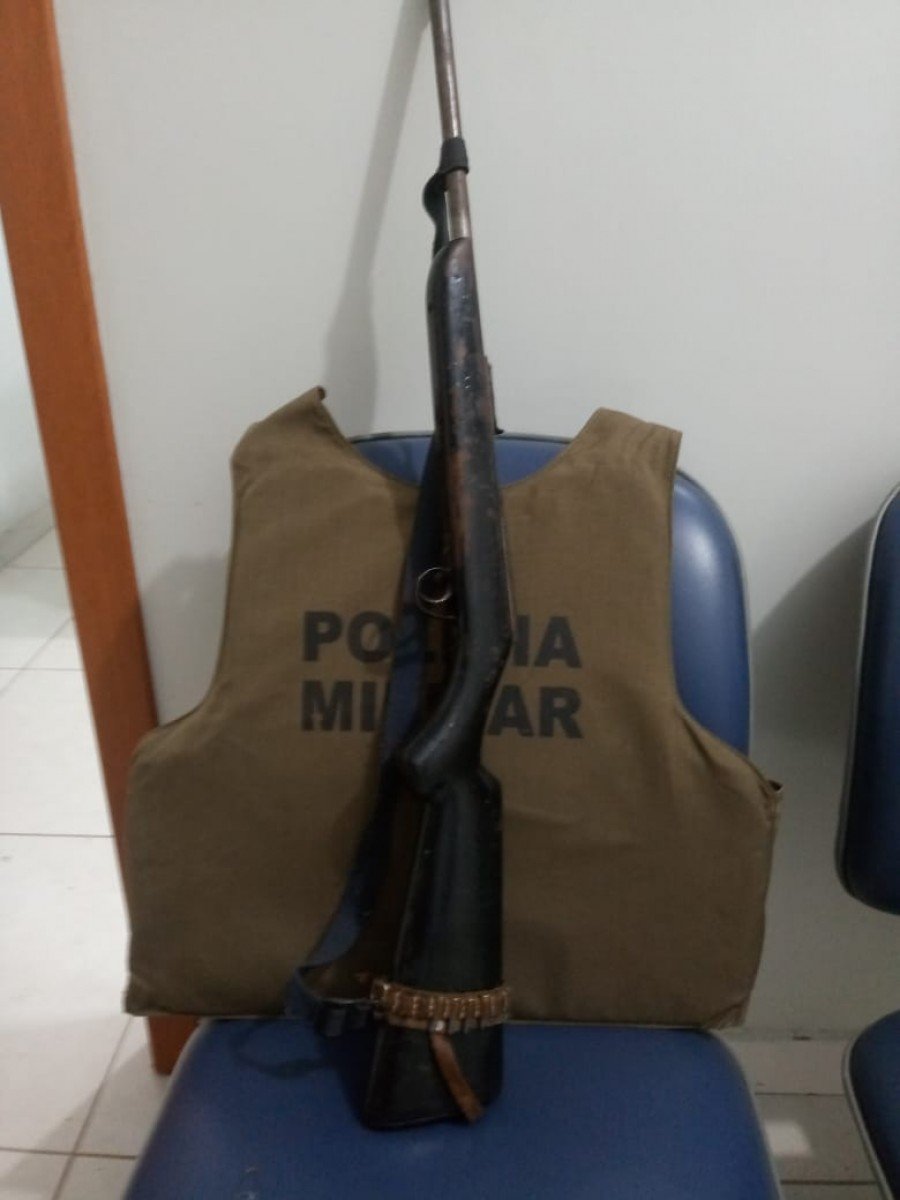 Arma apreendida na zona rural de DuerÃ©