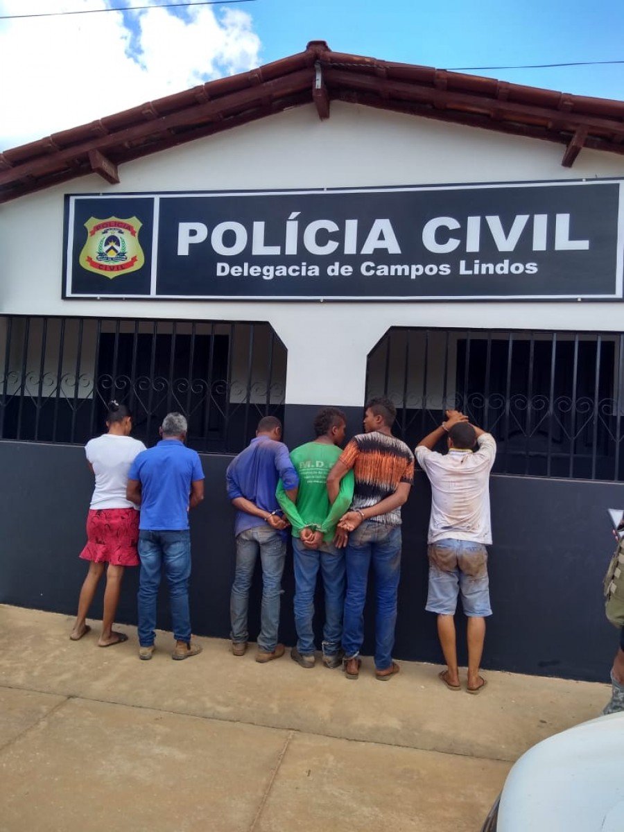Seis pessoas presas pela PolÃ­cia Civil em Campos Lindos