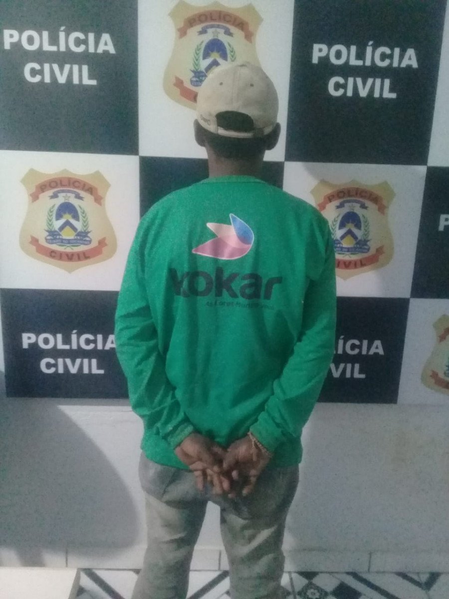 Foragido da Justiça por homicídio foi preso pela Polícia Civil em Ananás (Foto: Dicom/SSP-TO)