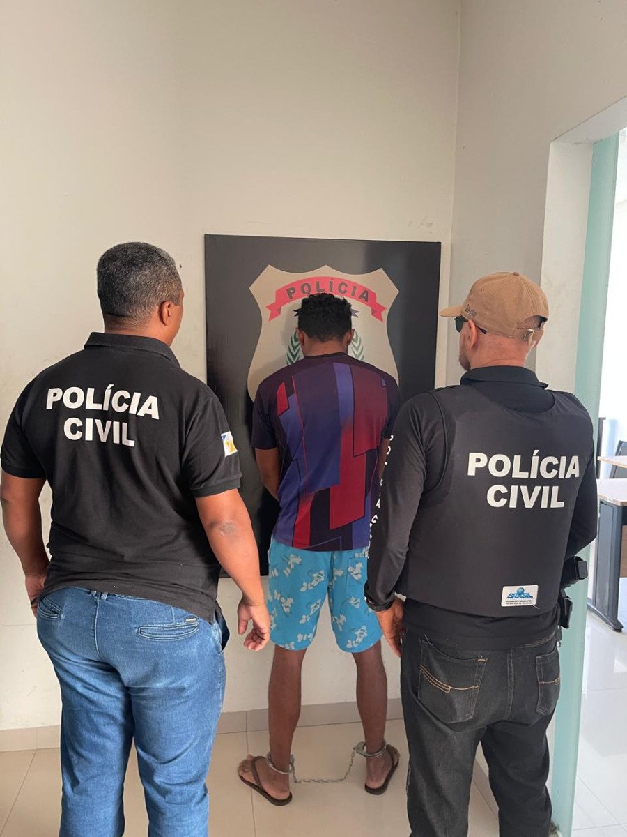 Homem preso por estupro de vulnerável (Foto: Dicom/SSP-TO)