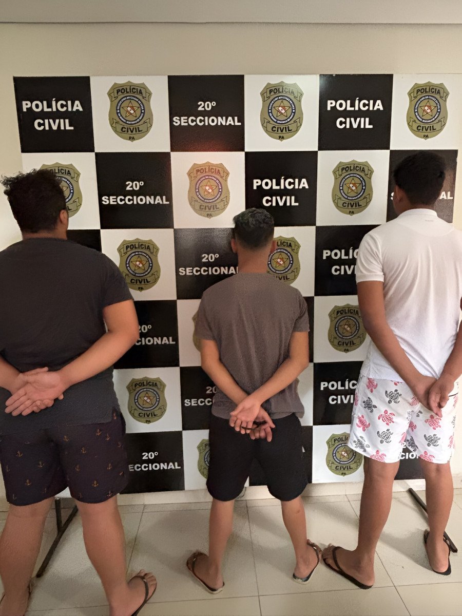 Presos após ação da Polícia Civil do Tocantins e do Pará (Foto: Dicom/SSP-TO)