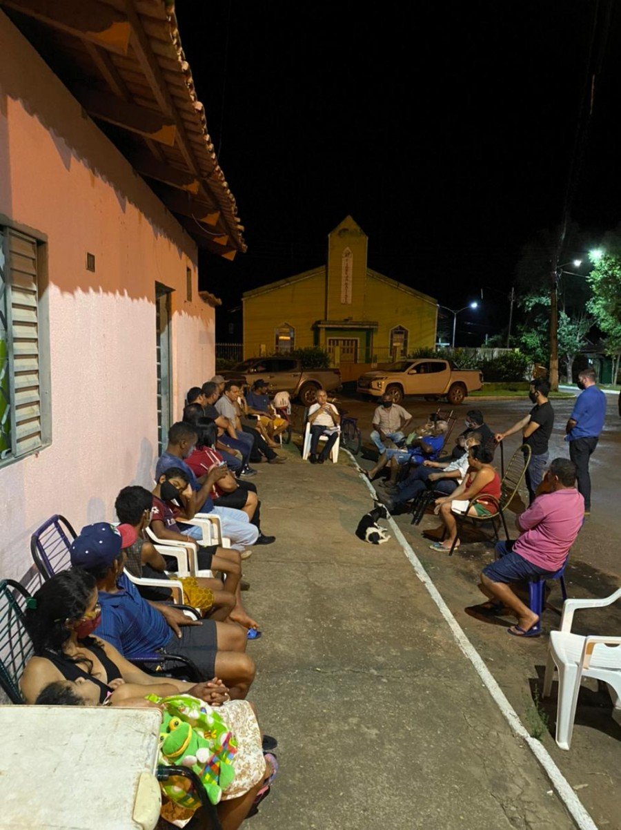 Paulo Mourão durante roda de conversa em Itacajá (Foto: Divulgação)