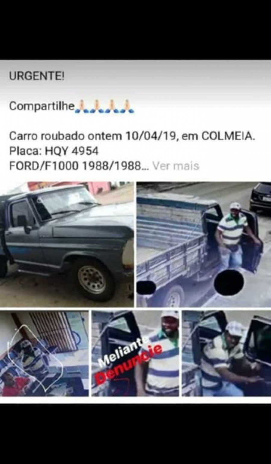 PolÃ­cia Civil recuperou em AraguaÃ­na camionete furtada em Colmeia