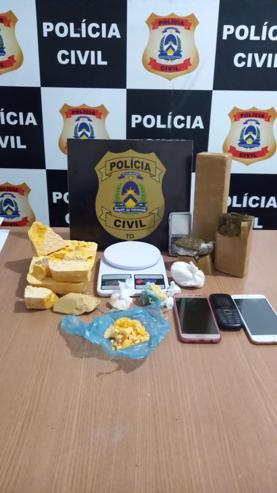 Operação da Polícia Civil de combate à criminalidade resultou na apreensão de mais de 3kg de drogas em Dianópolis