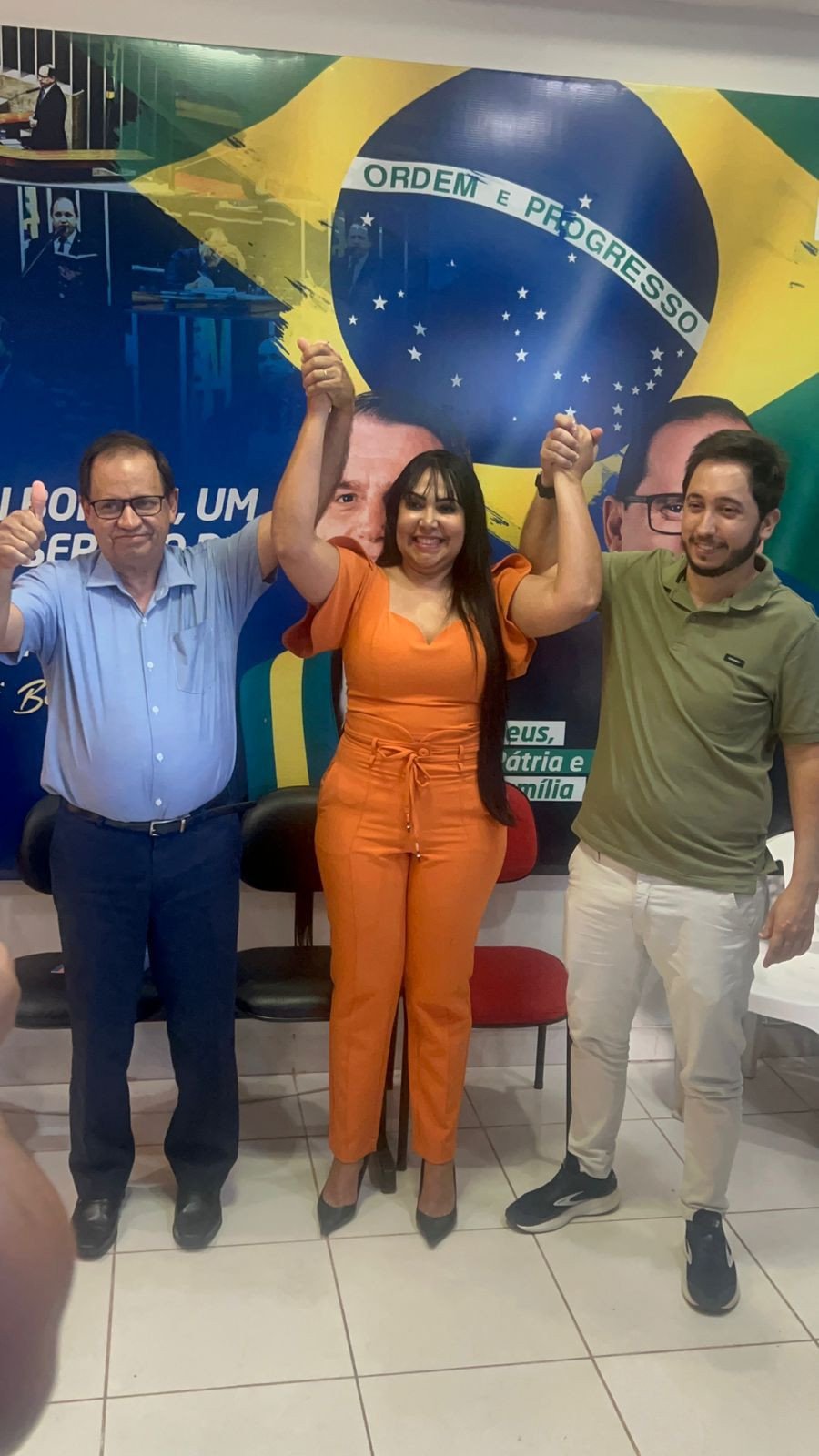 Eli Borges e filho Thiago Borges confirmam apoio à Janad Valcari (Foto: Divulgação)