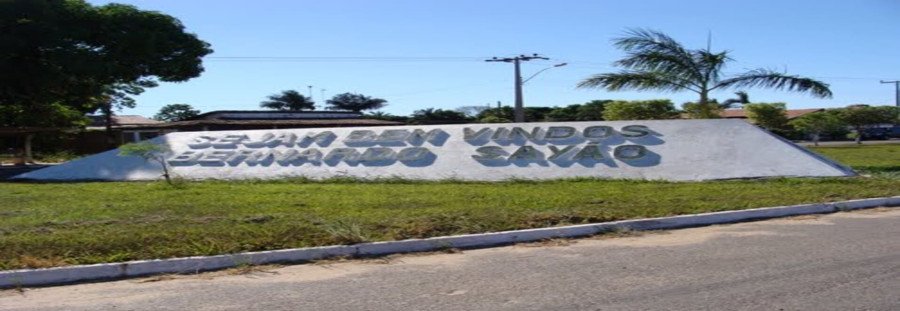 Letreiro com o nome do município (Foto: Divulgação)