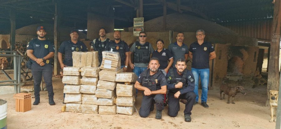 Polícia Civil do Tocantins realizou a incineração de aproximadamente 400 kg de maconha, avaliados em mais de R$1 milhão (Foto: Divulgação/SSP/TO)