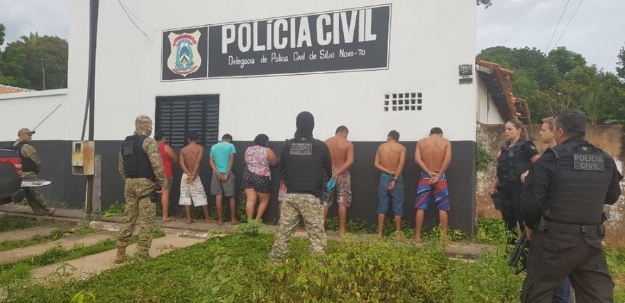 Oito pessoas foram presas em SÃ­tio Novo do Tocantins