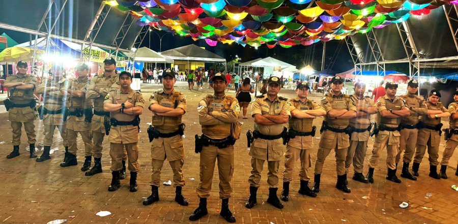 O policiamento ocorreu nas 234 programações de carnaval (Foto: Ascom/PMTO)