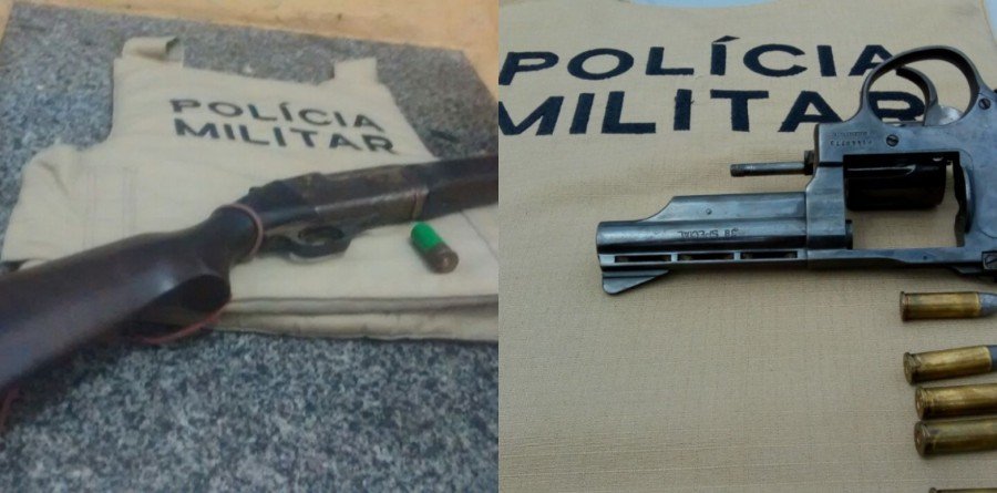 PM retira quatro armas de fogo de circulaÃ§Ã£o e detÃ©m suspeitos em Gurupi, Palmas e ColmÃ©ia