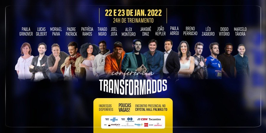 Conferência Transformados será realizada nos dias 22 e 23 de janeiro, no Crystal Hall, em Palmas (Foto: Divulgação/Sebrae)