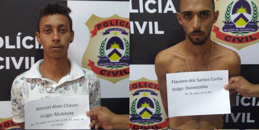 PolÃ­cia Civil aprendeu drogas, arma de fogo e prendeu dois traficantes em Pedro Afonso