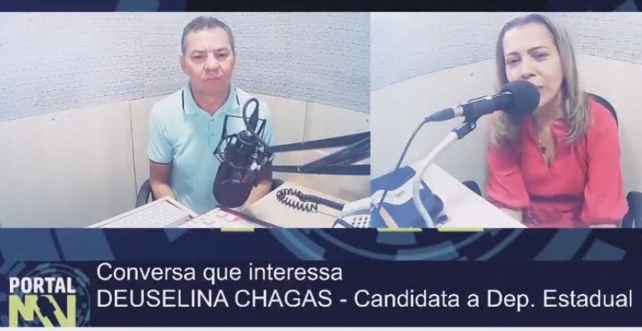 Em entrevista à rádio, candidata do PSD Professora Deuselina Chagas declara apoio e voto no Governador Wanderlei Barbosa