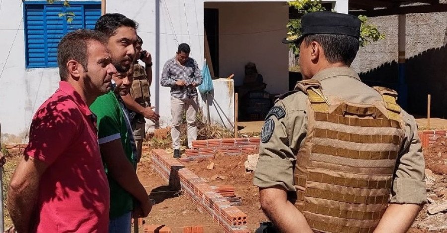 Polícia Militar inicia construção da nova sede do destacamento da PM de Palmeiras (Foto: Divulgação)