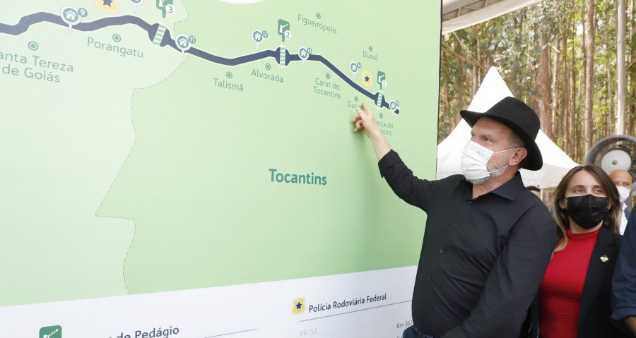 Ao todo, a concessão compreende 850,7 quilômetros, entre os municípios de Anápolis (GO) e Aliança do Tocantins (TO) (Foto: Luciano Ribeiro)