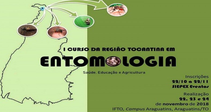 Evento serÃ¡ realizado nos dias 22, 23 e 24 de novembro, no Campus Araguatins, do Instituto Federal do Tocantins (IFTO)