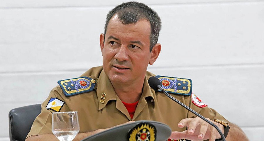 Comandante-geral do Corpo de Bombeiros, coronel Reginaldo Leandro (Foto: Esequias Araújo)