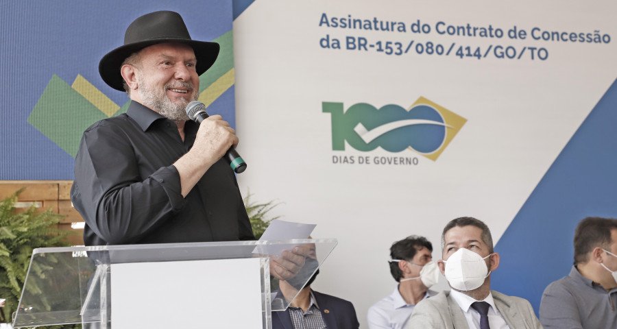 Governador Carlesse defende duplicação do trecho da BR-153 de Aliança até Aguiarnópolis (Foto: Luciano Ribeiro)