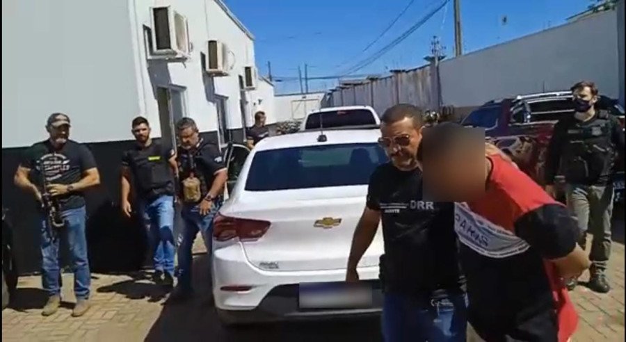 Assaltante de banco foi preso em Araguaína em ação conjunta entre as polícias do Tocantins e Maranhão (Foto: Dicom/SSP-TO)