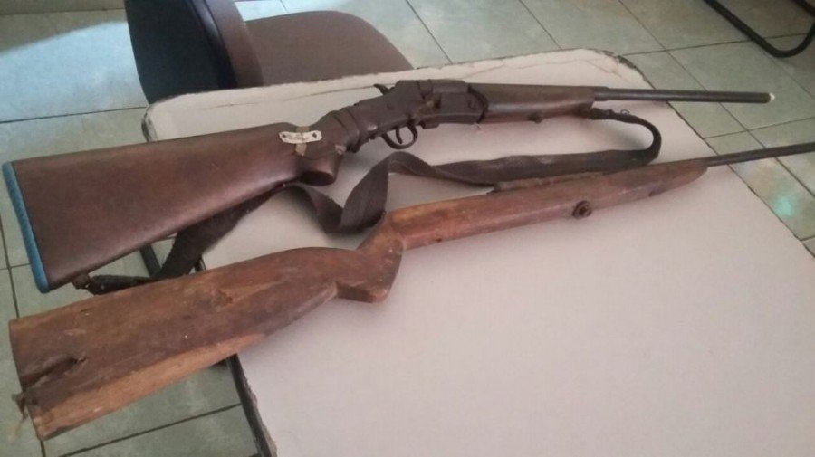 Armas de fogo apreendidas em Ipueiras