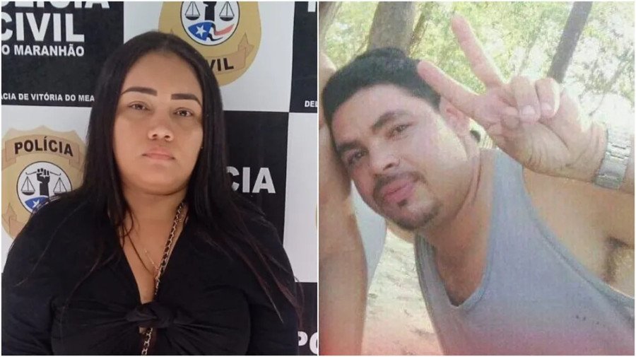 Mulher foi presa por suspeita de encomendar a morte do próprio namorado, em Vitória do Mearim (Foto: Reprodução/Redes sociais)