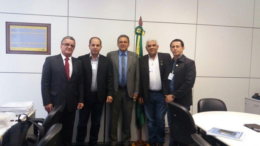 Dirigentes da ForÃ§a Sindical-TO e da AFA no MinistÃ©rio do Trabalho em BrasÃ­lia