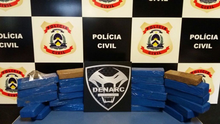 Mais de 30 kg de drogas apreendidos pela DENARC em Palmas