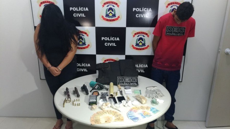 PolÃ­cia Civil prende suspeitos por trÃ¡fico de drogas, posse e porte ilegal de arma de fogo em Palmas