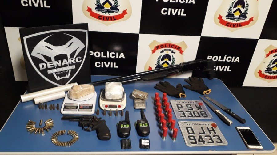 PolÃ­cia Civil deflagra operaÃ§Ã£o contra a criminalidade e apreende armas e drogas em Palmas