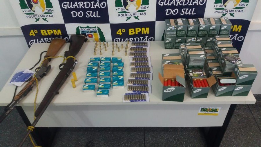 Homem foi detido com mais de duas mil muniÃ§Ãµes de arma de fogo em DuerÃ©