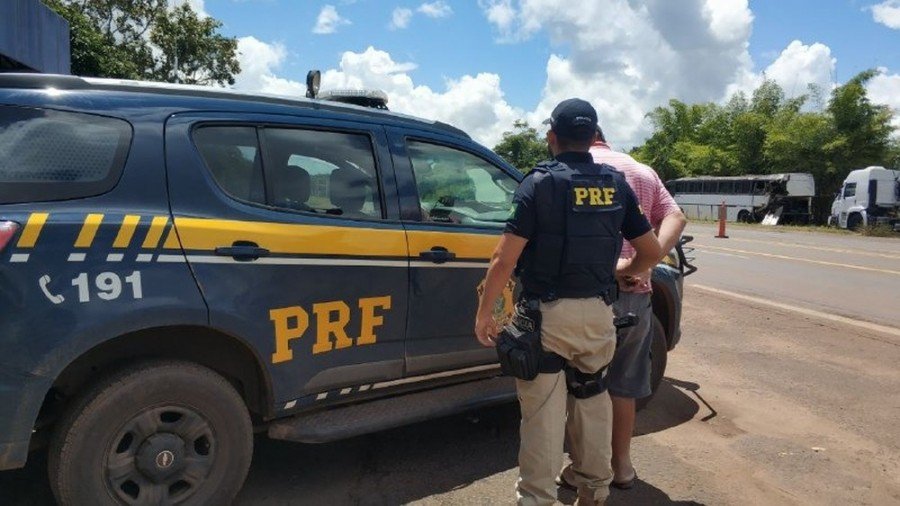 Motorista foi preso na BR-226, em Palmeiras do Tocantins (Foto: DivulgaÃ§Ã£o/PRF)