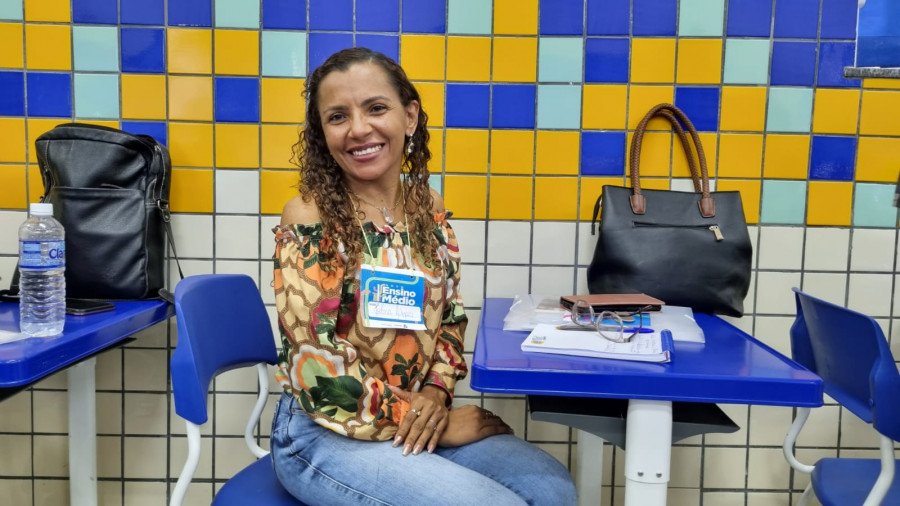 Diretora Regional de Educação, Juventude e Esportes de Araguatins, Joelma Vieira Lopes (Foto: José Matheus)