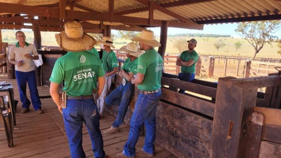 Vaqueiros passam por formação em parceria entre Senar Tocantins e Agrojem (Foto: Divulgação)