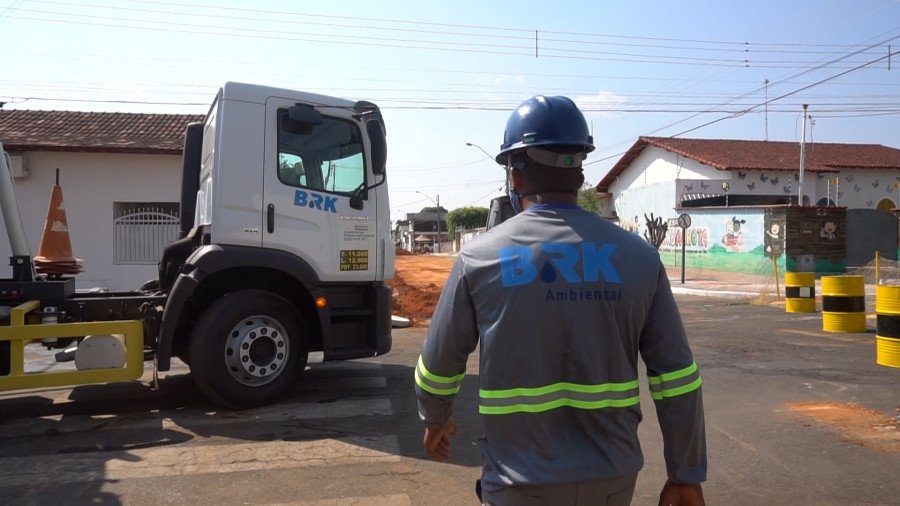 BRK Ambiental segue com obras de esgoto no Setor Aeroporto de Gurupi (Foto: Divulgação)