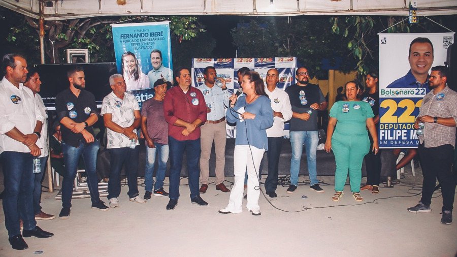 No Luzimangues, Kátia participou de evento com Marcus Marcelo  (Foto: Divulgação)