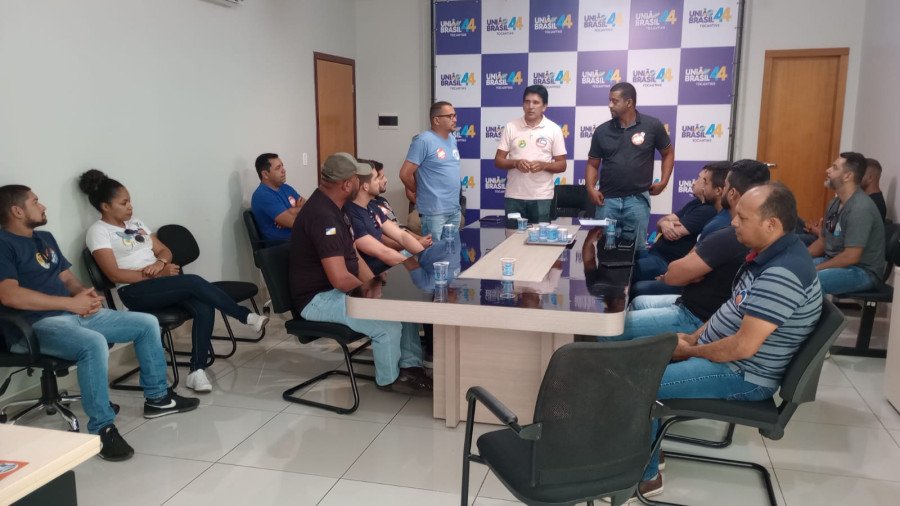 Reunião com representantes do Sindicato da Polícia Penal do Tocantins ocorreu no sábado, 24, em Palmas (Foto: Divulgação)