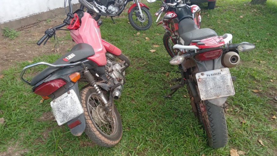 Motocicletas apreendidas pela PM (Foto: 9º BPM)