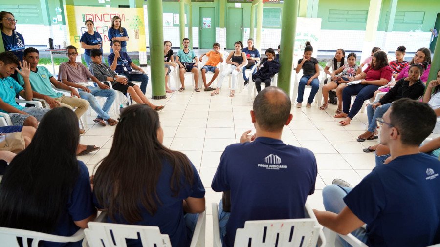 EducaJus aconteceu de maio a junho e visa estreitar vínculo do Judiciário com as escolas (Foto: Divulgação/TJTO)