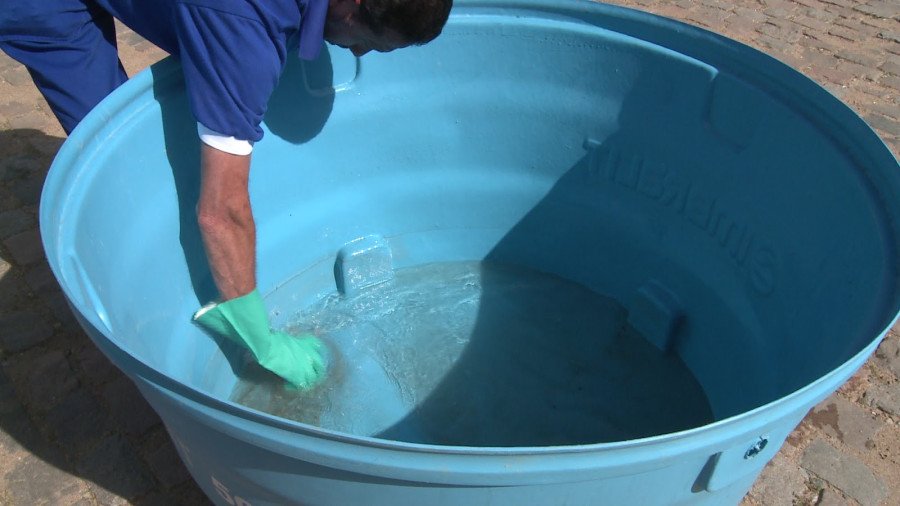 Caixa d’água e dengue: falta de limpeza pode afetar a qualidade da água e proliferação do mosquito (Foto: Divulgação/BRK)