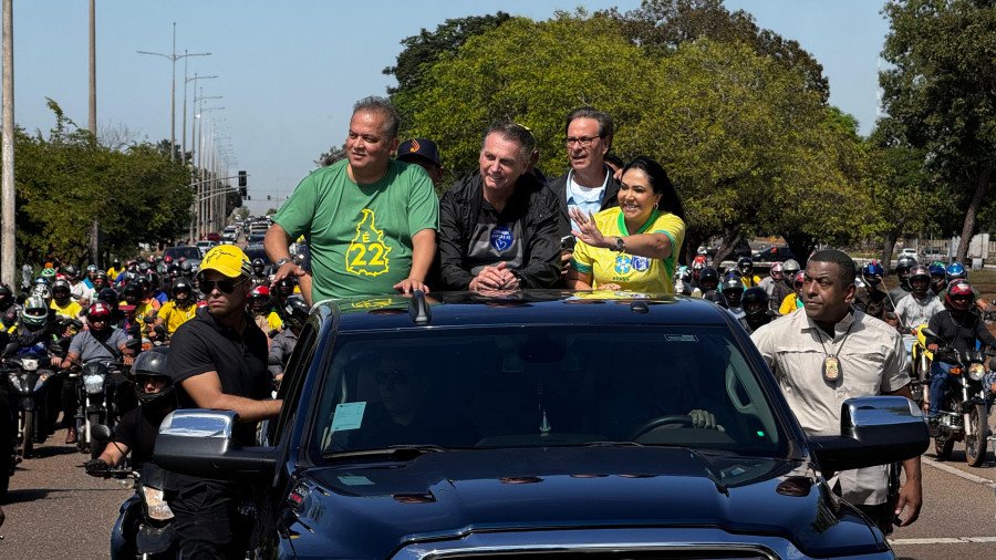 O presidente estadual do PL no Tocantins, Eduardo Gomes acompanhou o evento (Foto: Divulgação)