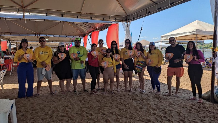 Iniciativa contou com a participação de servidores da Semarh, que durante todo o mês de julho visitaram praias de norte a sul do Estado (Foto: Semarh)