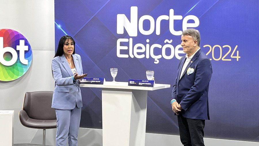 Janad Valcari vence debate do SBT contra Eduardo Siqueira desta segunda-feira (Foto: Divulgação)