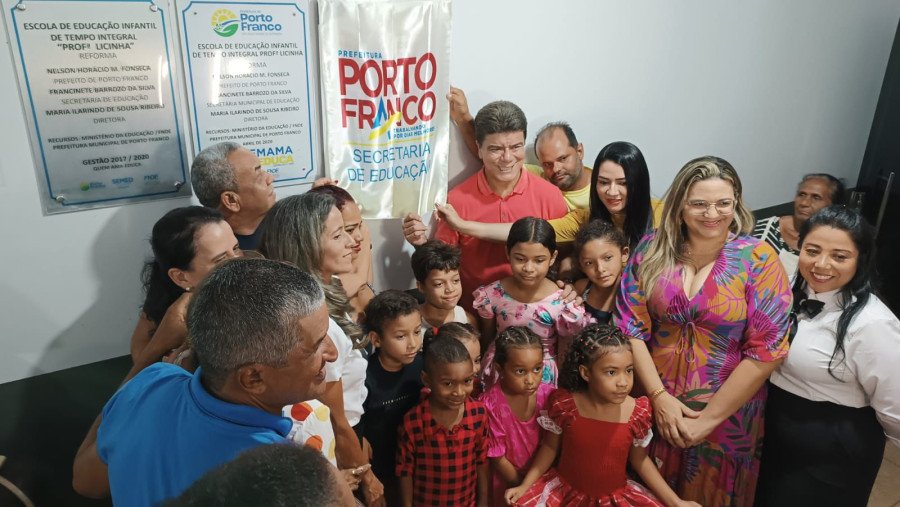 Prefeitura de Porto Franco entrega reforma e ampliação da escola de Tempo Integral Professora Licinha (Foto: Divulgação)