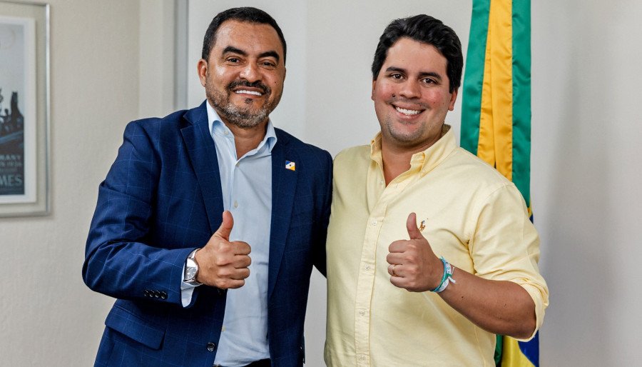 Governador Wanderlei Barbosa foi recebido em audiência em Brasília, na tarde dessa terça-feira, 23, pelo ministro do Esporte, André Fufuca