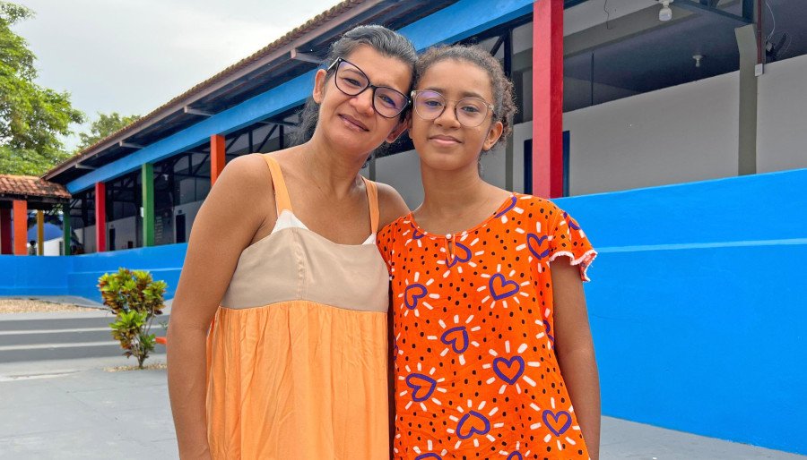 A mãe da estudante Ana Júlia, do 6º ano do ensino fundamental, disse que a escola representa um grande marco na educação do Tocantins